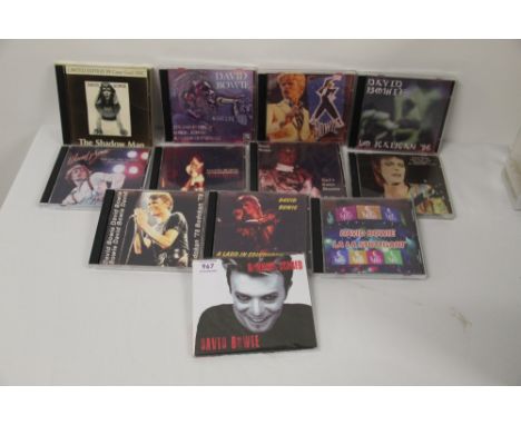 A lot of David Bowie rare recordings compact discs - rare shows and live recordings, demos and much more on offer here - twel