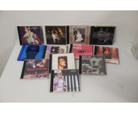 A lot of David Bowie rare recordings compact discs - rare shows and live recordings, demos and much more on offer here - twel