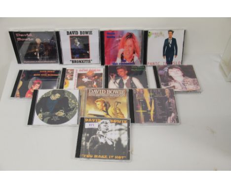 A lot of David Bowie rare recordings compact discs - rare shows and live recordings, demos and much more on offer here - twel