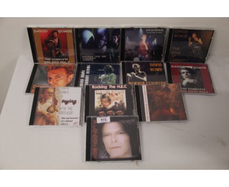 A lot of David Bowie rare recordings compact discs - rare shows and live recordings, demos and much more on offer here - twel