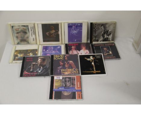 A lot of David Bowie rare recordings compact discs - rare shows and live recordings, demos and much more on offer here - twel