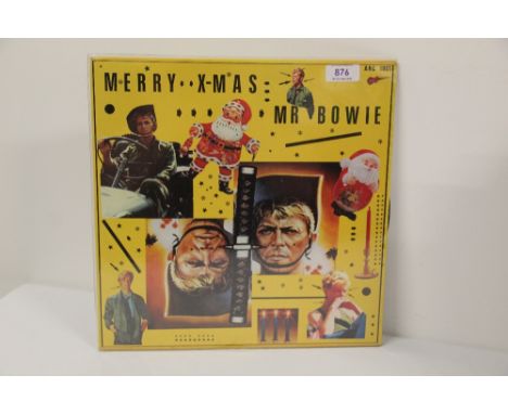 A Vinyl Album David Bowie Recording - Merry Christmas Mr Bowie - Tokyo '78 with poster