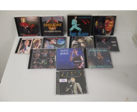 A lot of David Bowie rare recordings compact discs - rare shows and live recordings, demos and much more on offer here - twel