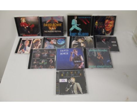 A lot of David Bowie rare recordings compact discs - rare shows and live recordings, demos and much more on offer here - twel