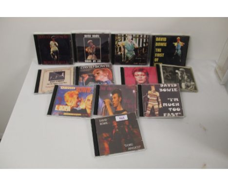 A lot of David Bowie rare recordings compact discs - rare shows and live recordings, demos and much more on offer here - twel