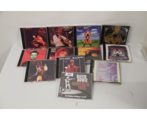 A lot of David Bowie rare recordings compact discs - rare shows and live recordings, demos and much more on offer here - twel