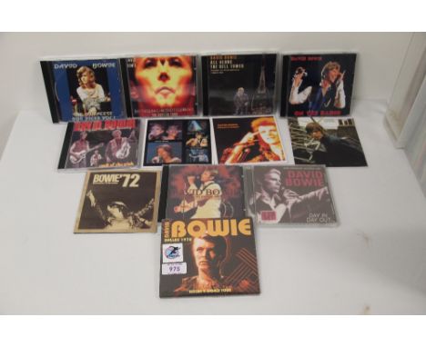 A lot of David Bowie rare recordings compact discs - rare shows and live recordings, demos and much more on offer here - twel