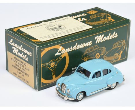 Lansdowne LDM9 1953 Austin Somerset Maidenhead Static Model Club - blue - Mint (with certificate), in Excellent Plus box with