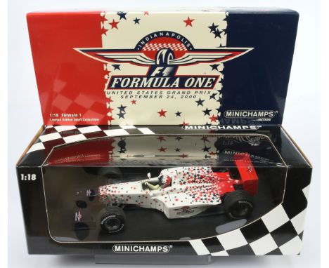 Minichamps 1/18th scale Indianapolis F1, 2000 US Grand Prix inaugural event car, 1 of 2508, 11174 - Near Mint to Mint in Exce