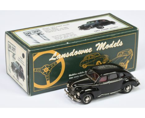 Lansdowne LDM26 1953 Jowett Javelin Deluxe - Code 3 issue by Spa Croft Models - Black body with maroon interior complete with