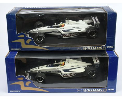 Minichamps 1/18 scale pair (1) 1800000029 Williams BMW FW 22 G.P Austria 2003 - R. Schumacher (2) 180000079&nbsp; Showcar 200