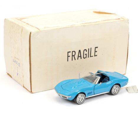 Franklin Mint B11RH87 1/24th scale 1968 Corvette Stingray L88 with FM Certificate of Authenticity - Near Mint to Mint in gene