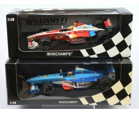 Minichamps 1/18th scale pair (1) 180980006 Benetton B 198 A. Wurz, (2) 180990006 Williams FW21 R. Schumacher - Near Mint to M