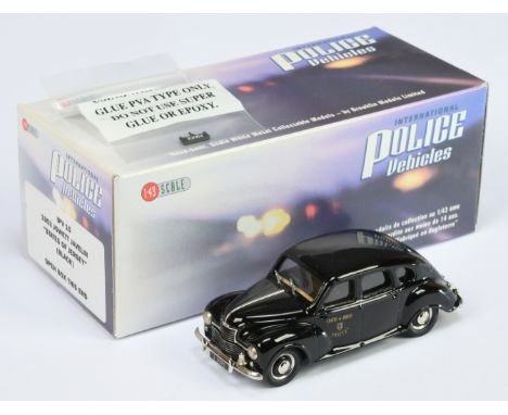 Brooklin International Police Vehicles Series - IPV 15 1953 Jowett Javelin "States of Jersey" Police car - Mint complete with