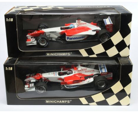 Minichamps 1/18 scale pair (1) 100060008&nbsp; Panasonic Toyota Racing TF106 - J. Trullli (2) 100020074 Toyota Showcar 2002 -