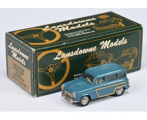 Lansdowne LDM20A 1956 Ford Squire Estate - Sarum blue, light brown "wood" trim - Excellent Plus (inner packing has reacted wi