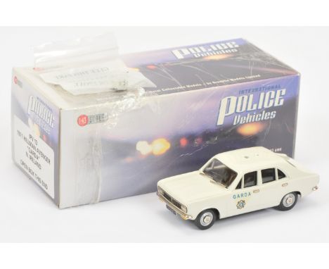 Brooklin International Police Vehicles Series - IPV 13 1971 Hillman Avenger "Garda" N. Ireland Police Car - Mint complete wit