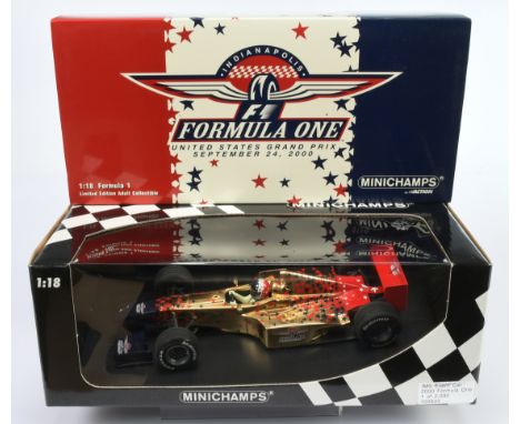 Minichamps 1/18th scale Indianapolis F1, 2000 US Grand Prix inaugural event car, 1 of 2000, 100633 - Near Mint to Mint in Exc