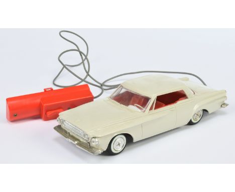 Empire Made - Plymouth Valiant plastic car with remote control cable attached, (battery operated - not tested), unboxed. Cond