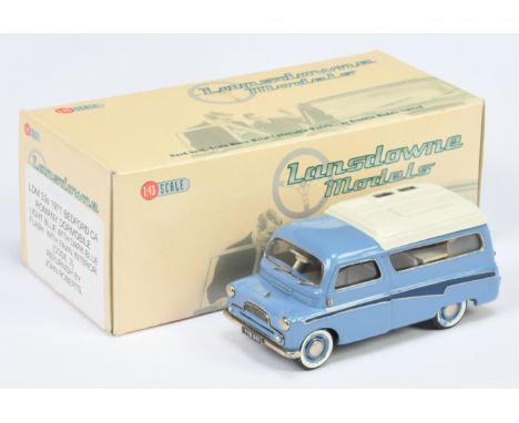 Lansdowne model LDM 33s 1971 Bedford CA Romany Dormobile - light blue with dark blue flash with fawn interior - code 2, refur