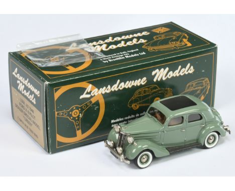 Lansdowne Models (Brooklin) LDMX3 Ford V8 Pilot (Dealer Special Model) - green, black including roof panel, whitewall tyres -