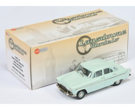 Lansdowne LDM 92 1956 Ford Zephyr Mk II Saloon - Carlisle blue, light grey interior - Mint in Mint box with inner packing.