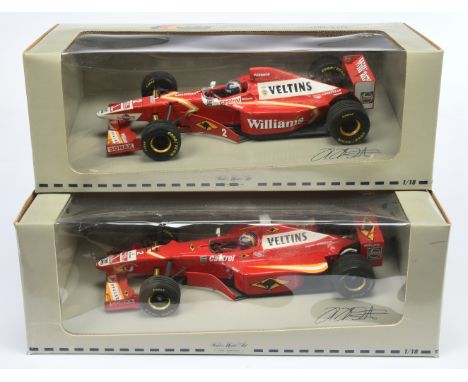 Minichamps 1/18th scale pair (1) 511981802 Williams FW 20 Mecachrome -&nbsp; H.H Frentzen (2) 511981892 Williams F1 Launch Ve