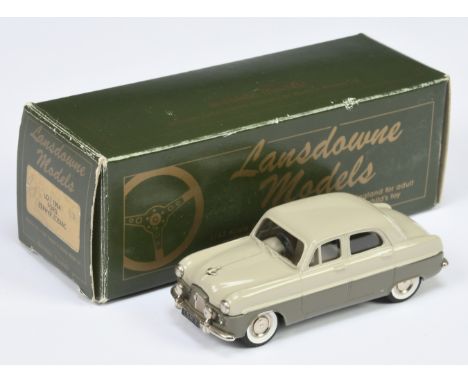 Lansdowne LDM7 1954 Ford Zephyr Zodiac - fawn grey over mushroom grey, light grey interior, white wall tyres - Mint in Good P