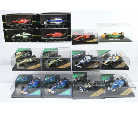 Mixed 1/43rd scale group of Formula 1 Racing Cars to include Kyosho Benetton Ford B192; Heritage 4002 Lotus 49 - Graham Hill 