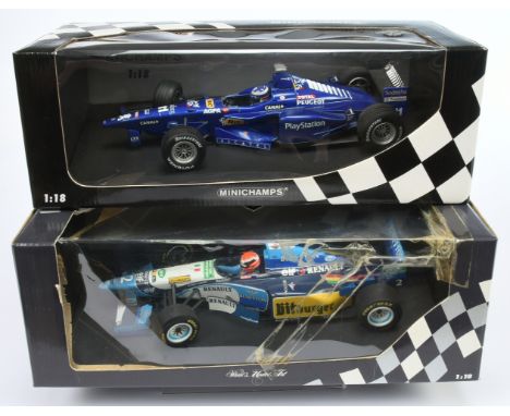 Minichamps 1/18th scale pair (1) 512951802 Benetton Renault B 195 - appears to be Near Mint in Fair window box (the box has s