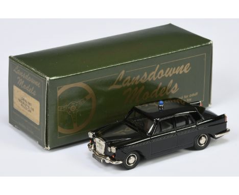 Lansdowne LDM6B 1961 Wolseley 6-110 Police Car - black, dark grey interior, blue roof light - Excellent Plus in Excellent box