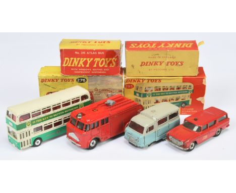 Dinky Commercial group (1) 257 Nash Rambler "Fire Chief" - red including roof light, silver trim, spun hubs (2) 276 Airport F