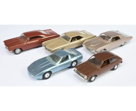 A group of 'Dealer Promotion' plastic model cars, Jo-Han (or similar), unboxed. Condition - generally Good to Fair (some atte