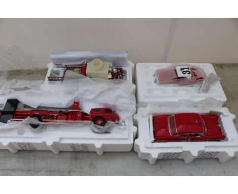 THE FRANKLIN MINT PRECISION MODELS - FOUR BOXED DIE CAST MODELS, comprising the American LaFrance series 700 fire engine, 1:3