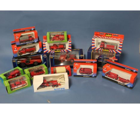 SIXTY BOXED EMERGENCY SERVICE VEHICLES, by Solido, Eligor, Verem, Majorette etc., together with 2 x Gonio 1:24 scale vehicles