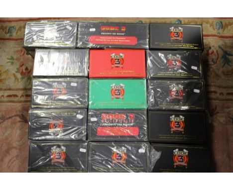 FIFTEEN BOXED CODE 3 COLLECTABLE FIRE ENGINES 1:64 SCALE LIMITED EDITION FIRE ENGINES, to include Chicago, Buffalo, etc.