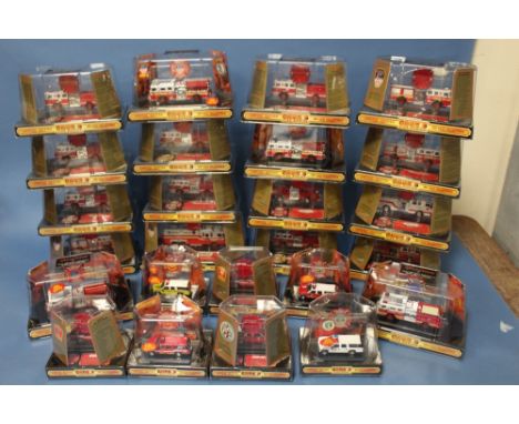 TWENTY FIVE BOXED CODE 3 COLLECTABLES FIRE ENGINES, all limited edition, mostly 1:64 scale, to include NY Heavy Rescue, City 