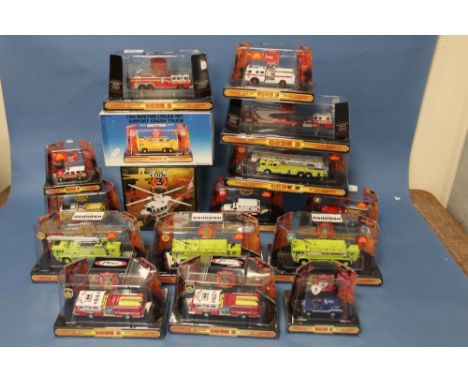 SIXTEEN BOXED CODE 3 COLLECTABLES FIRE ENGINES, 1:64 scale, all limited edition, to include Portland Alf Pumper, Boston Airpo