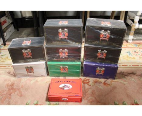 NINE BOXED CODE 3 COLLECTABLES FIRE ENGINES / FLAGS FOR TRUCKS, to include John Wayne Airport Crash truck 4, Ronald Reagan Cr