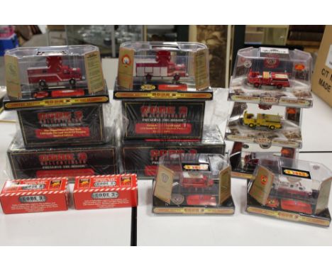 TWELVE BOXED CODE 3 COLLECTABLES 1:64 SCALE LIMITED EDITION FIRE ENGINES, to include NY CF Aerialscope, Orlando Tower Ladder,