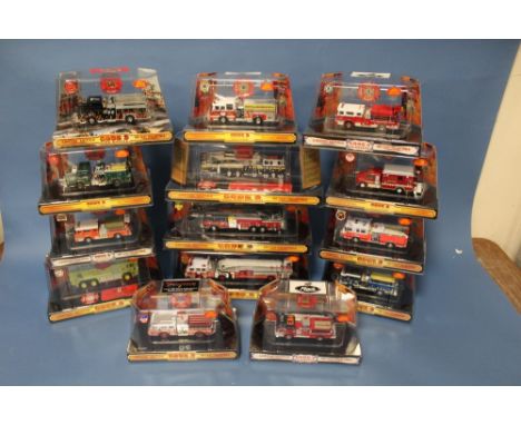 TWELVE BOXED CODE 3 COLLECTABLES 1:64 SCALE LIMITED EDITION FIRE ENGINES, to include Kennedy Space Centre Fire Rescue, Miami,