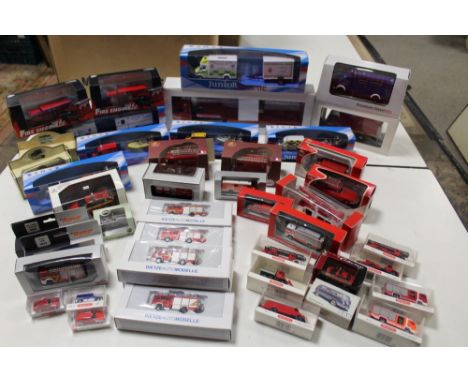 OVER FORTY BOXED EMERGENCY SERVICE VEHICLES, to include Eligor Man Pumper fire engine, 6 x Cararama Junior Rescue sets, 2 x S