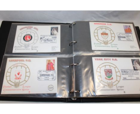 A folder album containing a collection football related first day covers, 1970-1978