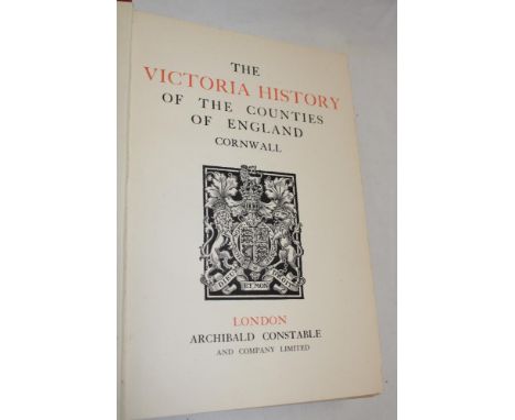 The Victoria History of the Counties of England - Cornwall, first edition 1906