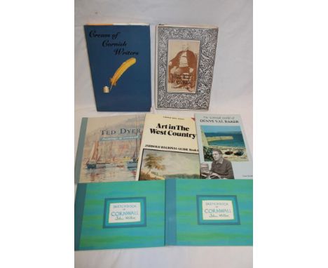 Cornish Art and Literary volumes including Dyer (Ted) Paintings of Cornwall; Miller (John) Sketch Book of Cornwall; Queen of 