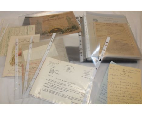 A folder album of original photographs, paperwork and newspaper extracts relating to the Kerr family, mainly of Aylesbury inc