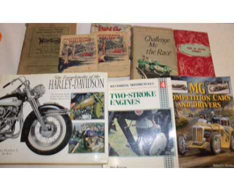 The Encyclopaedia of Harley-Davidson; MG Competition Cars and Drivers; The Le Mans Story; Maintenance Manual for the Norton M