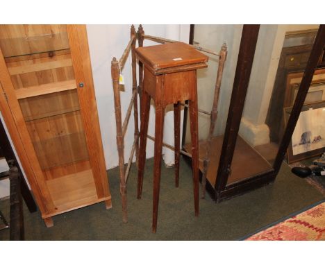 Folding towel rail and single plant stand