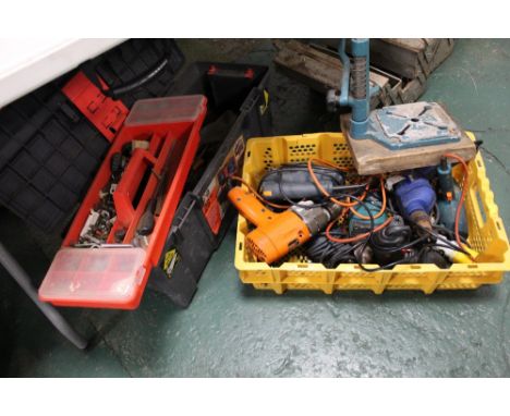 Electric hand tools and toolbox and tools