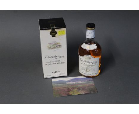 Boxed bottle of 15 Year Old Dalwhinnie Single Highland Malt Scotch Whisky